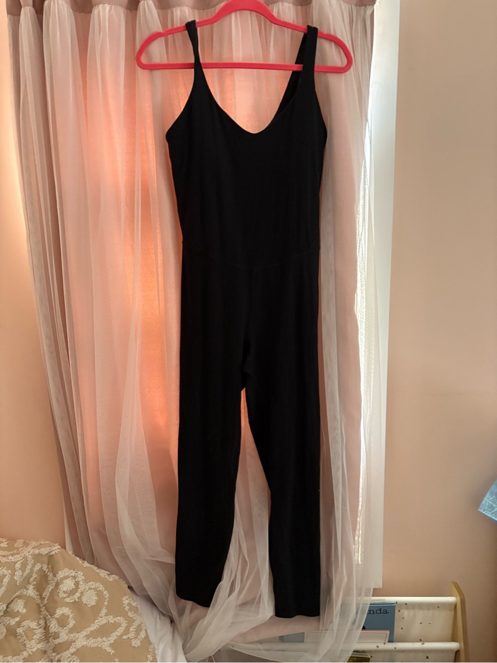 Lululemon Ribbed Align Jumpsuit 25” Black Size 12 - Picture 2 of 6